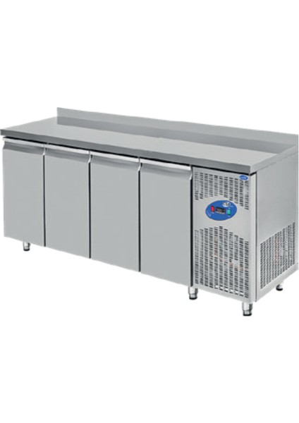 Karacasan 632 Lt (430 Çelik) 240 cm Dört Kapılı 700'Lük Tezgah Tipi Buzdolabı