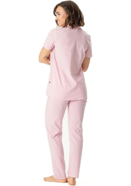 17038 Kadın Kısa Kollu Önden Düğmeli Pijama Takım fiyatları