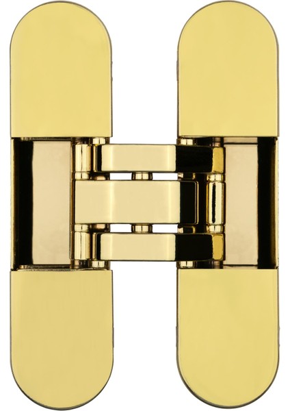 Gizli Gömme Ayarlı Kapı Menteşesi Parlak Altın 120*30 Mm