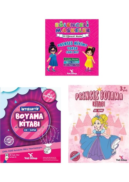 Eğlenceli Boyama ve Aktivite Seti (3 Kitap)