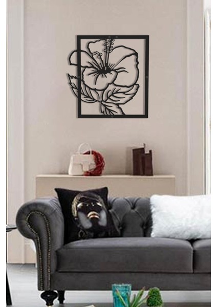 Metal Çiçek Tablo Ebegümeci (Malva sylvestris) 34,15x35 cm modelleri