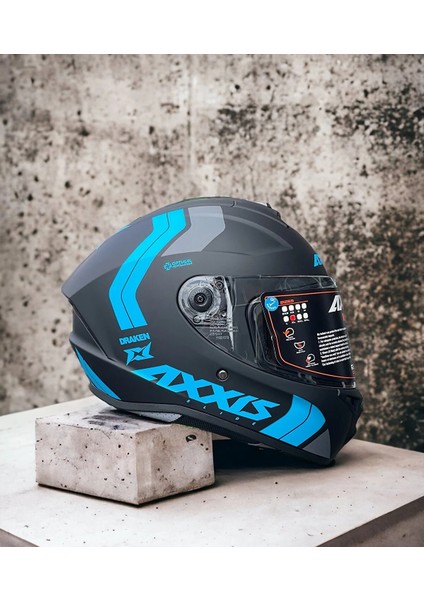 Axxıs Draken S Slıde B7 Mat Fluor Blue fiyatları