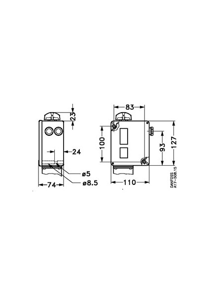 Rt200 0,2-6 Bar Danfoss Presostat