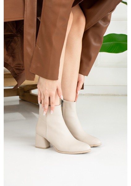 Günlük Kadın Yüksek Kalın Topuklu Fermuarlı Diz Altı Rahat Çizme 3001 fırsatları