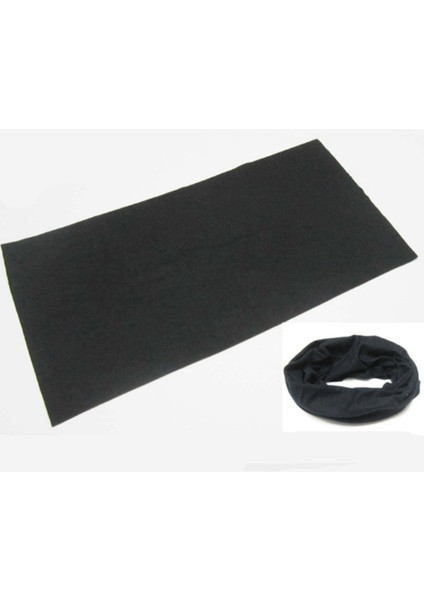 Siyah Stil Yeni Bisiklet Motosiklet Sürekli Değişen Boyun Yüz Kayak Kafa Bandı Düz Renk Eşarp A74 (Yurt Dışından)