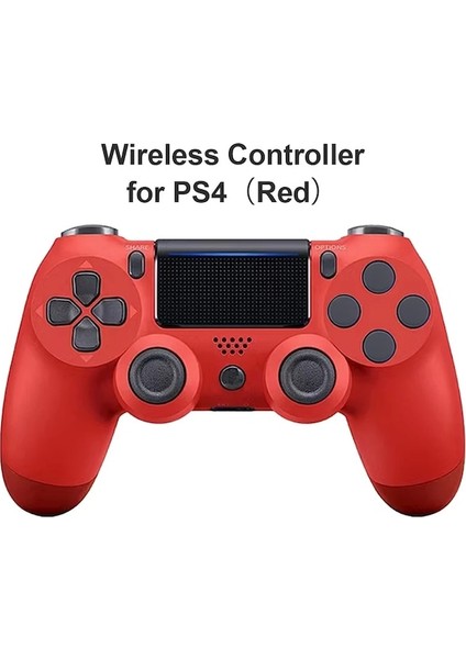 Kırmızı-Ps4 Gamepad Joystick Denetleyicisi Sony Playstation 4 Pro Slim Pc Ios Android Controle Bluetooth Kablosuz Joypad Çift Titreşim (Yurt Dışından)