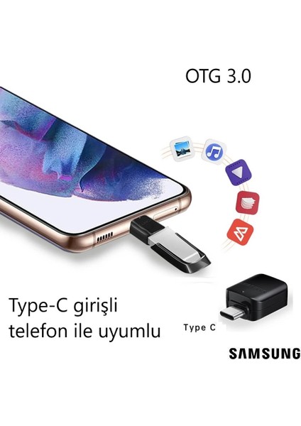 Type-C To Usba 3.0 Otg Dönüştürücü Ithalatçı Garantili