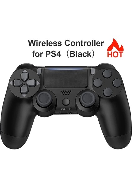 Siyah-Gamepad Ps4 Joystick Denetleyicisi Sony Playstation 4 Pro Slim Pc Ios Android Controle 6 Eksen Gyro Dokunmatik Kontrol Paneli (Yurt Dışından)