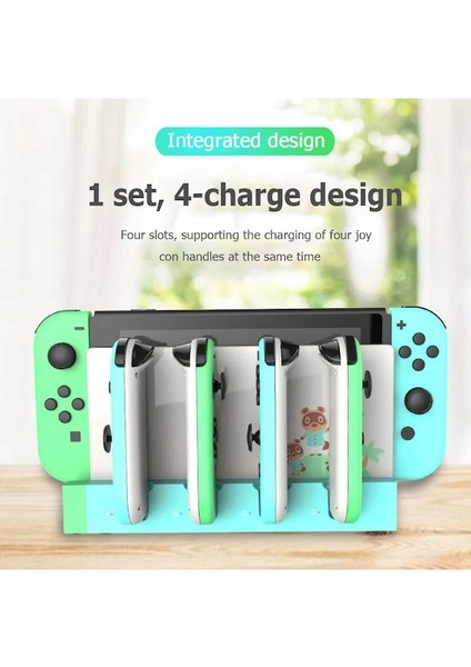 Beyaz Oyun Denetleyicisi Şarj Cihazı Şarj Standı Standı Tutucu Nintendo Anahtarı Joy-Con Oyun Denetleyicisi Şarj Cihazı Dock Masaüstü Standı (Yurt Dışından) modelleri