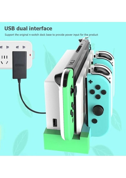 Beyaz Oyun Denetleyicisi Şarj Cihazı Şarj Standı Standı Tutucu Nintendo Anahtarı Joy-Con Oyun Denetleyicisi Şarj Cihazı Dock Masaüstü Standı (Yurt Dışından) indirimleri