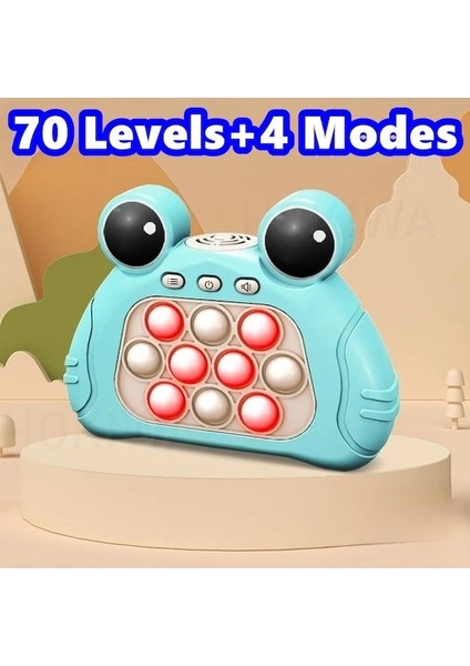 Yükseltme-Yeşil Forg-Hızlı Itme Pop Işık Fidget Oyun Konsolu Gamepad Yükseltilmiş Parmak Ucu Basın Yarışması Sıkma Stresi Azaltma Fidget Oyuncak Duyusal (Yurt Dışından)