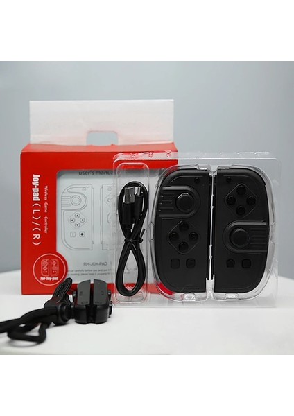 Nintendo Switch Kablosuz Denetleyici Için Black-Joy Pad Gamepad, Sol/sağ Oyunları Kavrama Desteği Ile 6 Eksen Kontrolörleri Uyandırma Fonksiyonu Kontrolü (Yurt Dışından)