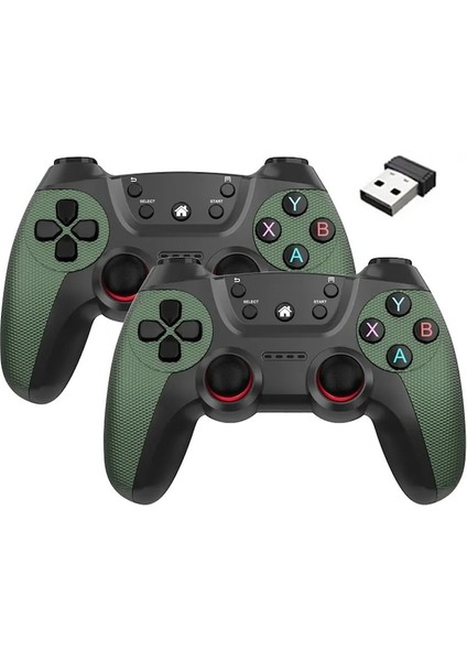 Siyah-Kablosuz Oyun Denetleyicisi Için Linux/android Telefon Için Oyun Kutusu Oyun Sopası Pc Akıllı Tv Kutusu 2.4g Gamepad Joystick (Yurt Dışından)