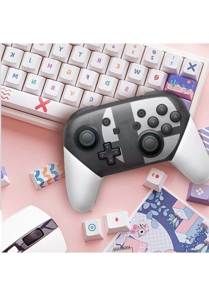 Altın-Kablosuz Bluetooth Gamepad Nintendo Anahtarı Aksesuarları Için Pro Denetleyici Joystick Anahtarı Oyun Konsolu Için 6 Eksenli Saplı (Yurt Dışından)