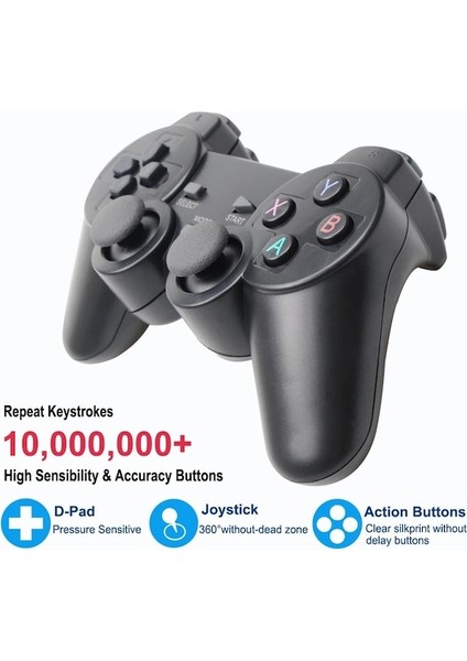 Siyah Adaptörlü-Android Kablosuz Gamepad Android Telefon/pc/ps3/tv Kutusu Joystick 2.4g USB Joypad Oyun Denetleyicisi Xiaomi Akıllı Telefon Için (Yurt Dışından)