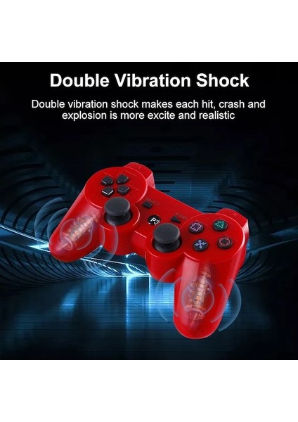 Mavi-Sony Ps3 Denetleyici Joystick Gamepad Playstation 3 Için Kablosuz Bluetooth Joypad Süper Ince Pc Buhar Güverte Oyun Konsolu Kolu (Yurt Dışından)