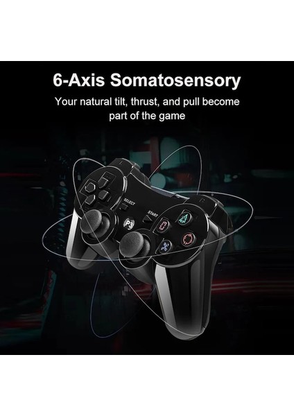 Mavi-Sony Ps3 Denetleyici Joystick Gamepad Playstation 3 Için Kablosuz Bluetooth Joypad Süper Ince Pc Buhar Güverte Oyun Konsolu Kolu (Yurt Dışından)