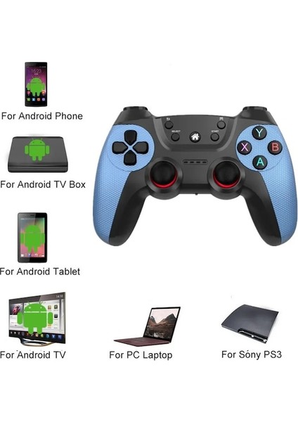 Blue-2.4g Kablosuz Oyun Denetleyicisi Pc Gamepad Için Kablosuz Joystick Joypad Ps3/akıllı Telefon/tablet/pc/andriod Tv Kutusu (Yurt Dışından)