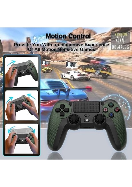 Sarı Gamepad-Ps4/slim/pro Kablosuz Denetleyici Için Kablosuz Gamepad Uyumlu Android Pc Bluetooth Gamepad'ler Joystick Ps3 Konsolu Için (Yurt Dışından)