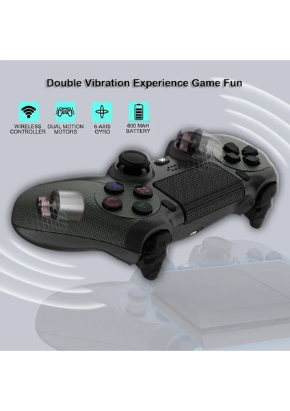 Sarı Gamepad-Ps4/slim/pro Kablosuz Denetleyici Için Kablosuz Gamepad Uyumlu Android Pc Bluetooth Gamepad'ler Joystick Ps3 Konsolu Için (Yurt Dışından)