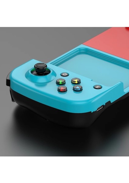 Sky Blue-Cep Telefonu Gamepad Kablosuz Gerilebilir Oyun Denetleyicisi Tip-C Oyun Denetleyicisi Ps4 Anahtarı Pc Için Taşınabilir Joystick Gamepad (Yurt Dışından)