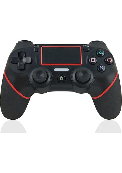 Siyah Kırmızı-Cep Telefonu ve Bilgisayar Oyun Tahtası Ps4 Denetleyici Joystick Bluetooth Kablosuz Kolu Titreşim Çift Titreşim (Yurt Dışından)
