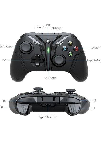 Kablosuz Oyun Denetleyicisi Anahtarı/ps3/pc/android 3D Joystick Gamepad Kaymaz Titreşim Motoru Oyun Kontrol Aksesuarları (Yurt Dışından)