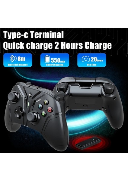 Kablosuz Oyun Denetleyicisi Anahtarı/ps3/pc/android 3D Joystick Gamepad Kaymaz Titreşim Motoru Oyun Kontrol Aksesuarları (Yurt Dışından)