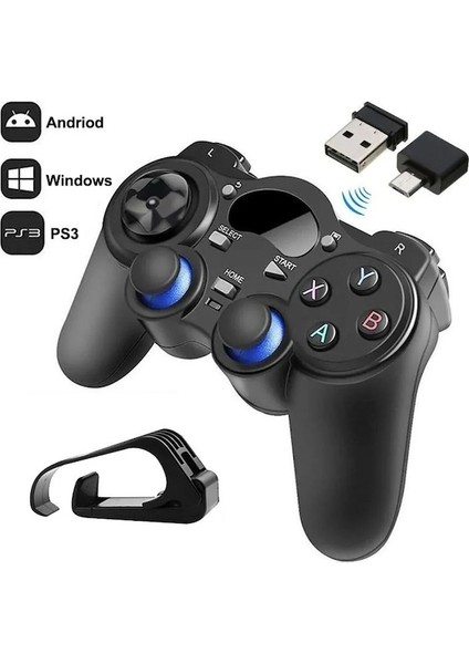 Kırmızı Tutucu-2.4g USB Kablosuz Android Oyun Denetleyicisi Joystick Joypad Otg Dönüştürücü Ile Ps3/akıllı Telefon Tablet Pc Için Akıllı Tv Kutusu (Yurt Dışından)