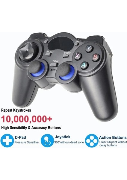 Kırmızı Tutucu-2.4g USB Kablosuz Android Oyun Denetleyicisi Joystick Joypad Otg Dönüştürücü Ile Ps3/akıllı Telefon Tablet Pc Için Akıllı Tv Kutusu (Yurt Dışından)