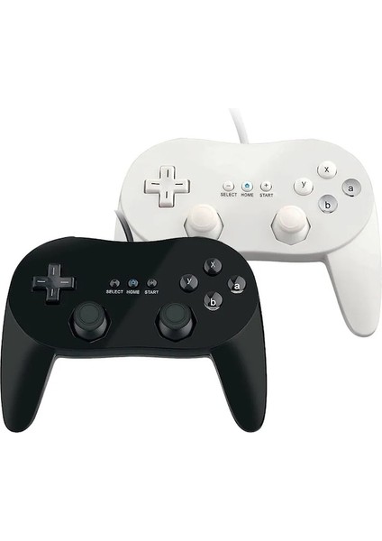 Siyah-Beyaz/siyah Klasik Kablolu Oyun Denetleyicisi Oyun Pro Nintendo Wii Için Uzaktan Oyun Denetleyicisi Gamepad (Yurt Dışından)