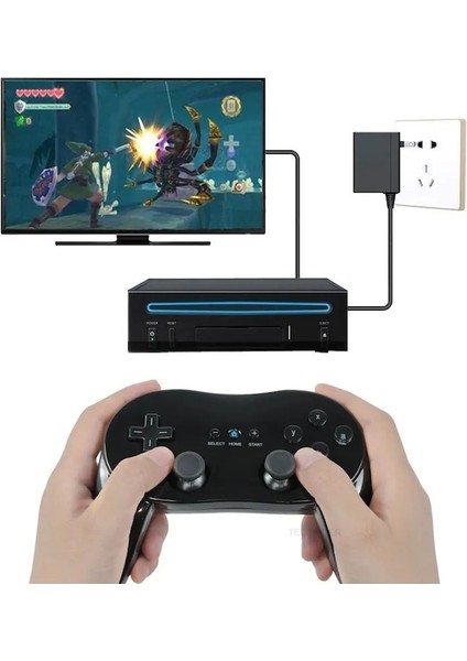 Siyah-Beyaz/siyah Klasik Kablolu Oyun Denetleyicisi Oyun Pro Nintendo Wii Için Uzaktan Oyun Denetleyicisi Gamepad (Yurt Dışından)