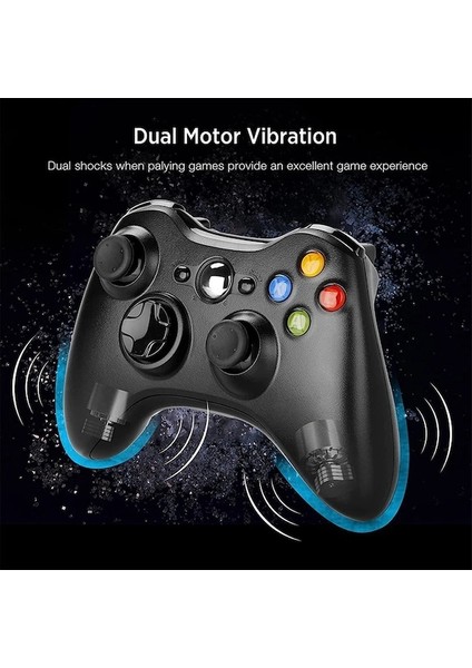 Beyaz-Kablosuz Denetleyici Gamepad Xbox 360 Konsolu Için 2.4g Oyun Denetleyicisi Joystick Xbox 360 Slim Için Pc Windows 7 8 10 Joypad (Yurt Dışından)