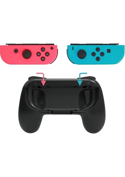 Black-2pcs Oyun Denetleyicisi Kolu Kavrama Nintendo Anahtarı Joy Con Oyun Denetleyicisi Braketi Nintendo Anahtarı Oyunları Için Sol Sağ Kolu (Yurt Dışından)