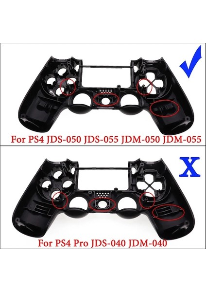 N13-JDM 050 055 JDS-050 JDS-055 Ön ve Arka Konut Shell Kılıf Kapak Değiştirme Dualshock 4 Ps4 Pro Slim Denetleyici (Yurt Dışından)