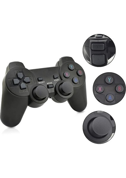 2 Adet 1 Alıcı-2.4g Kablosuz Gamepad Oyun Denetleyicisi Pc/android Tv Kutusu/oyun Çubuğu Video Oyunu Konsolu USB Joystick (Yurt Dışından)