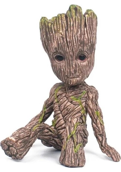 Guardians Galaxy Groot Çocuk Oyuncakları 6 cm Ağaç Adam Marvel Avengers Anime Mini Oyuncaklar Noel Hediyeleri Groot Aksiyon Figürü Oturan (Yurt Dışından)