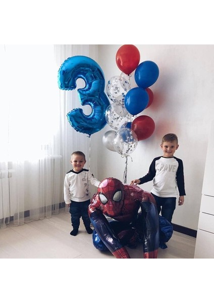 1 Takım Marvel Örümcek Adam Kahraman 3D Alüminyum Balon Anime Figürleri Kawaii Aksiyon Figürü Doğum Günü Partisi Dekoru Çocuklar Şişme Oyuncak Hediye (Yurt Dışından) modelleri
