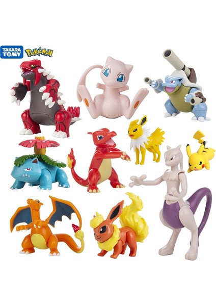 Pokemon 4-13 cm Yeni Karikatür Film Anime Figürü Pikachu Charmander Blastoise Gurado Pet Aksiyon Modeli Oyuncak Hediyeler (Yurt Dışından)