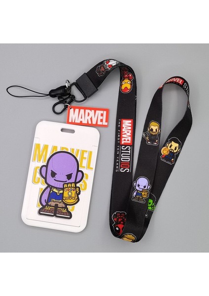 Marvel Anime Figürü Kordon Aksesuarları Kart Tutucu Örümcek Adam Demir Adam Aksiyon Figürü Kawaii Öğrenci Kımlık Kartı Tutucu Çocuk Oyuncak Hediye (Yurt Dışından) indirimleri