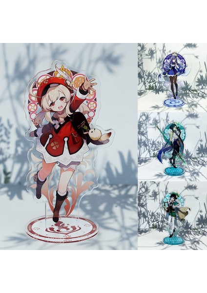 Yeşil Ev Standı Ekran Şeffaf Baskı Masası Dekoru Genshin Etki Daimi Tabelası (Yurt Dışından) modelleri