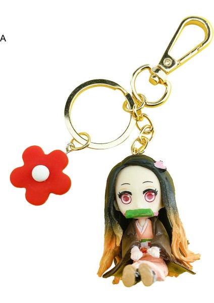 Anime Demon Slayer Modeli Tasarım Kolye Anahtarlıklar Anahtar Tutucu Çanta Dekorasyon (Yurt Dışından)