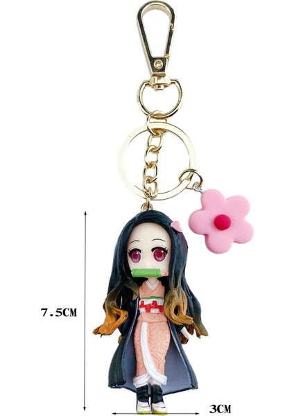 Anime Demon Slayer Modeli Tasarım Kolye Anahtarlıklar Anahtar Tutucu Çanta Dekorasyon (Yurt Dışından) modelleri