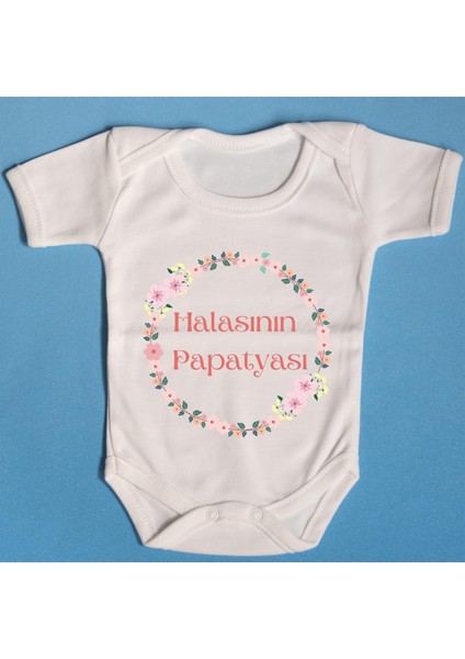 Patobaby Pamuklu Bebek Zıbını Halasının Papatyası Yazılı