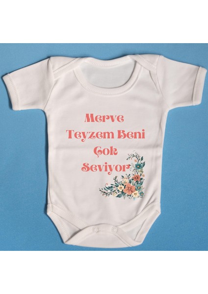 Patobaby Pamuklu Bebek Zıbını Merve Teyzem Beni Seviyor Yazılı