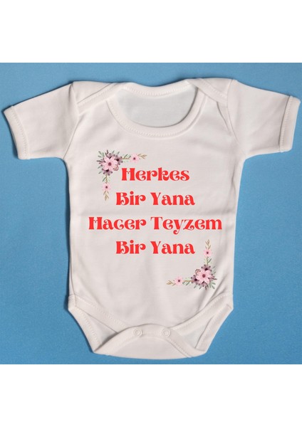 Patobaby Pamuklu Bebek Zıbını Isme Özel Hacer Teyzem Bir Yana
