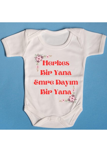 Patobaby Pamuklu Bebek Zıbını Isme Özel Dayım Bir Yana
