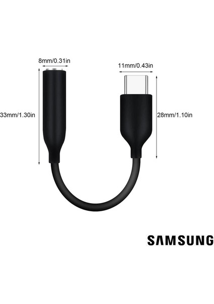 UC10 Type-C to 3.5mm Jack Dönüştürücü Siyah