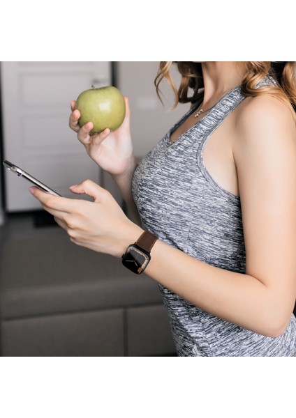 Apple Watch Deri Kordon 38MM 40MM 41MM 3 4 5 6 7 Se 8 9 Uyumlu Hakiki Deri Kayış Taba modelleri