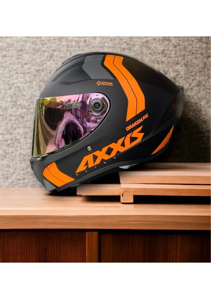 Axxıs Draken S Slıde B4 Mat Fluor Orange